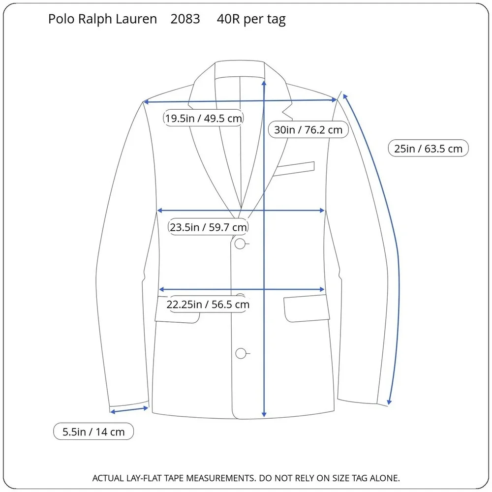 Polo Ralph Lauren Herringbone Sport Coat Mens 46R Brown Wool Blazer Italy NWT